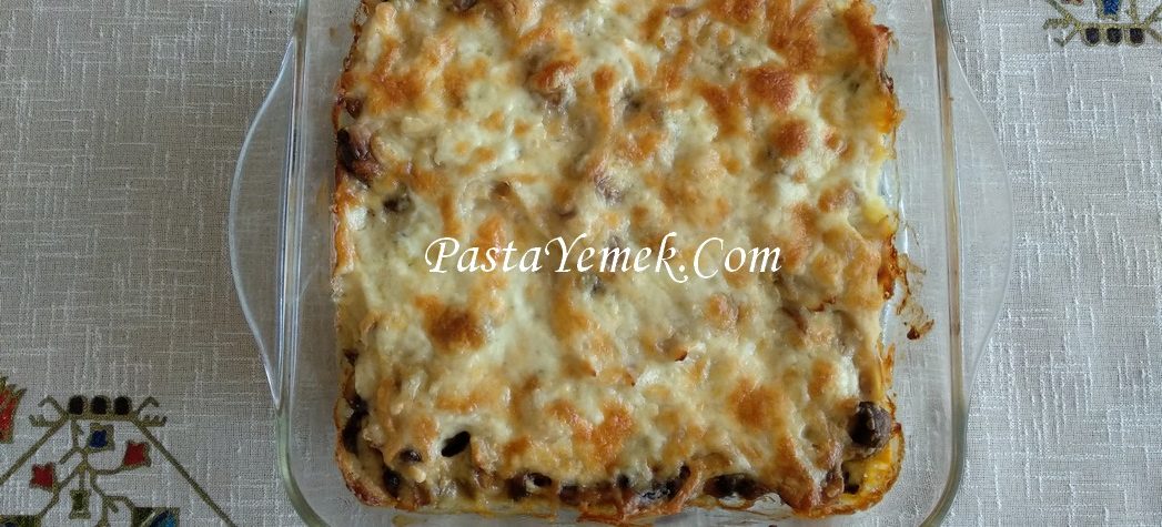 Beşamel Soslu Mantarlı Tavuk Tarifi (Fırında)
